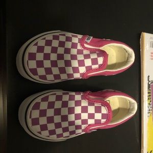 Girls size 11.5 slip on Vans